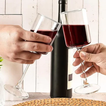 گیلاس پایه بلند طرح آیکونیک دلی گلس 290 میلی 6 عدد کد  EJ7730